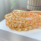 Hight Grade ALL MOST CLEAR Natural Citrine Round gemstone bead Bracelet Necklace 7mm 10mm