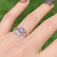 Brilliant cut Moissanite 0.5 CT. certified sterling silver rhombic diamond shape Moissanite ring,gift for her,anniversary gift