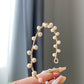 Natural Freshwater pearls 14K gold filled wire bangle bracelet,handmade bracelet, gift for her,  custom bracaelet