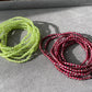 3mm+ Natural Faceted diamond Cut Gemstone,Prehnite,Garnet,super shinning Fire illuminate,Triple Wrap Bracelet,Long necklace
