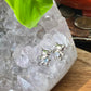Natural Top Grade India Moonstone Blue Fire Sterling silver Bear earring stud