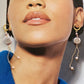 Premium AAA+ freshwater baroque rectangle round drop dangle handmade earring, Bridesmaids Gifts