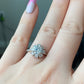 Certificated 1ct. Moissanite Princess Crown sterling silver Ring,wedding ring, Groomsman gifts,Bridesmaid Gifts