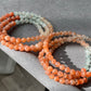 AAAAA Grade Natural Sunstone Gradual change Color super shinning illuminate Fire three layer Bead Bracelet Necklace 5mm,6mm