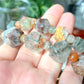 Four Season garden quartz PHANTOM CRYSTAL, Multi-color Phantom Quartz bead bracelet 12mm 13mm