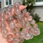 AAAA+ Natural super clear Rutilated Quartz，silky Rutilated smooth round bead bracelet gift for her, gift for mom