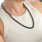 AAAA Grade Cat eye Fire Gradient Multi color Tourmaline smooth round bead necklace 5mm+