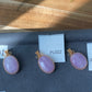 Top Grade Natural Raw Cat eyes illuminate Fire Lilac Purple Kunzite,Lithium,Spodumene,Oval 14K Wire Pendant Necklace