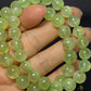 Top grade clear grape crystal Prehnite 7mm 9mm+ 10mm+ bead bracelet smooth round