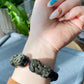 High Rare Grade Natural Golden Obsidian with Hand Craved Pixiu,Brave Troops Charm Bead bracelet, gift for him
