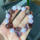 Natural Raw Ametrine Purple Lithium Amethyst Purple Phantom Lilac Mixed Design Bracelet