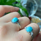 Genuine Natural Larimar Raw Larimar statement gemstone oval shape Sterling Silver women men ring