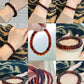 Natural Myanmar Blood amber saucer shape handmade bracelet,gift for her,gift for him