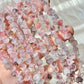 AAAA Nautral irregular Super Seven crystal long bead necklace / bracelet crystal stone 9mm 10mm