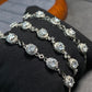 Certificated 0.5ct  Moissanite chain Sterling silver bracelet,wedding chain bracelet, gift for her