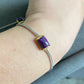 Natural Grade Dark Purple Raw Sugilite Sterling Sivler lobster closure Bracelet