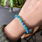 Monet's Garden  Natural Green Lepidolite High Grade Mica Round Bead Bracelet 7.5MM High end jewelry