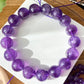 AAAA High Quality Natural Amethyst Brazil round bead bracelet,Deep purple  7mm 8mm 9mm 11mm 13mm
