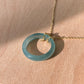 Hight Grade Natural Guatemala Jadeite Jade Donut,Ring Pendant Necklace,Valentine's Day