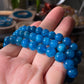 AAA Grade Natural Blue Apatite Round  Crystal  Yoga Jewelry ,Boho Jewelry Bracelet 6mm 7mm 8mm 9mm