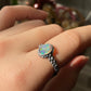 Natural Grade Rainbow Fire Opal Hand Carved Sterling Silver Mid-Century  Adjustable Ring,gift for her,gift for him