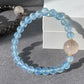 “Love Surround”Natural Tourmaline,Cordierite,Iolite,Aquamarine,Strawberry quartz,Citrine,Rutilated Quartz,Kunzite Couples Bracelet,Valentine's Day Gift