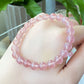 AAAA Grade Natural Rainbow Flash Strawberry Quartz with full seed Gemstone Healing Bracelet 7mm,8mm,10mm,11mm,18mm