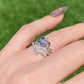 Certificated 0.5ct. Moissanite Swan Heart Disney Princess sterling silver Ring,wedding ring, Groomsman gifts,Bridesmaid Gifts
