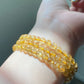 Natural Golden Rutilated Quartz Titanium stunning quanlity Copper Rutilate round bead bracelet,gift for her,gift for him