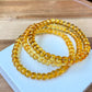 AAAAA Natural yellow gold sweet bee  Amber  Beads Gradient  bead bracelet