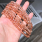 High Quality Sunstone  healing crystal，with rainbow inside bead bracelet necklace 5mm,7mm,8mm,10mm