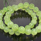 Top grade clear grape crystal Prehnite 7mm 9mm+ 10mm+ bead bracelet smooth round