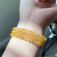 Natural Golden Rutilated Quartz Titanium stunning quanlity Copper Rutilate round bead bracelet,gift for her,gift for him
