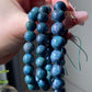 High Grade Raw Red Green Epidote gemstone green treasure ruby zoisite smooth round bead bracelet 9mm 10mm 11mm 12mm 13mm
