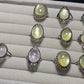 Natural Golden Lepidolite setting on Sterling silver vintage ring