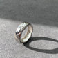 Hand Craved Chanel Style Argyle check Quilted Sterling silver S925 Ring