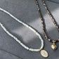 Natural White or Black Shinning Mother of pearls Barrel Shape Flower,Heart Necklace