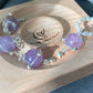 Natural Light purple Amethyst Star 14K white gold wire Space planet Removable Earring Pendant