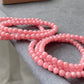 Top High Grade Ice Rhodochrosite,Less white more clear Rainbow cat eye fire smooth round Bracelet
