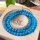 AAA Grade Natural Blue Apatite Round  Crystal  Yoga Jewelry ,Boho Jewelry Bracelet 6mm 7mm 8mm 9mm