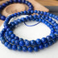 Natural High Grade less White More Blue Lapis Lazuli gemstone earless Anxiety Stress Relief Bracelet，Emotional Healing 5MM/9MM