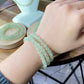 Top grade clear grape crystal Prehnite 7mm 9mm+ 10mm+ bead bracelet smooth round