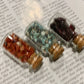 Natural Gemstone Large Chips Wishing Bottle,Crystal Wishing Bottle,Garnet,Red Jade,Turquoise