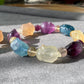Natural Unicorn FLuorite Hand Carved Bunny  Rabbit,hello kitty,lion head Beaded Bracelet, gift for her,Valentine's  Gift，Friendship Bracelet