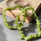 Natural Raw Rock Green Tsavorite irregular shape Gemstone Garnet Beaded Bracelet Necklace,gift for her,gift for him