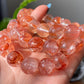 Natural High Clear Grade Super Gorgeous Koi Carp Fire Quartz,Hematoid Quartz Rainbow Flash Bracelet 13mm