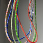 Natural Faceted Gemstone,Green Diopside,Tourmaline,Peridot,lapis lazuli,South Red Agate,Triple Wrap Bracelet,Long necklace