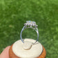 5 carat certificated D color excellent moissanite stone round brilliant cut sterling silver ring