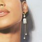 Premium AAA+ freshwater baroque rectangle round drop dangle handmade earring, Bridesmaids Gifts