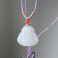 Make Friend Price Natural Hetian White Jade White Nephrite Friendship Nacklace Best Gift for her,gift for Mom,gift for kids